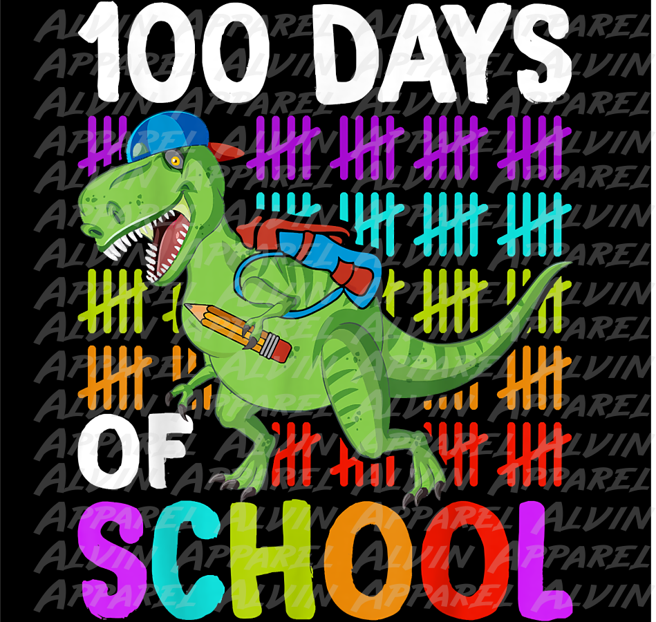 100 Day Dinosaur Crayon Hashmarks