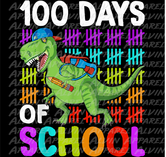 100 Day Dinosaur Crayon Hashmarks