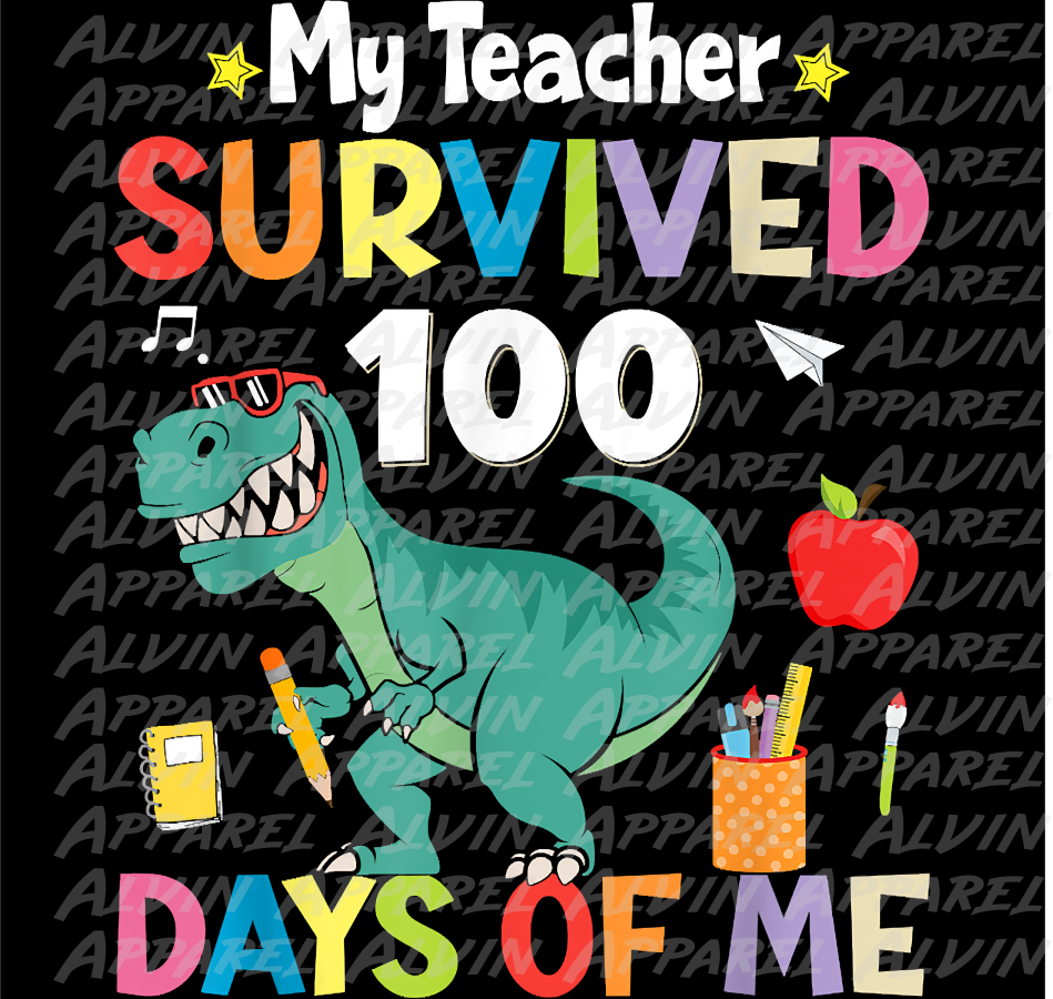 100 Day My Teacher Survived Dinsoaur