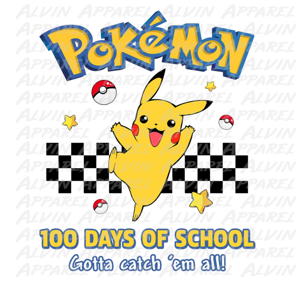 100 Day Pokemon Gotta Catch Them All Pikachu