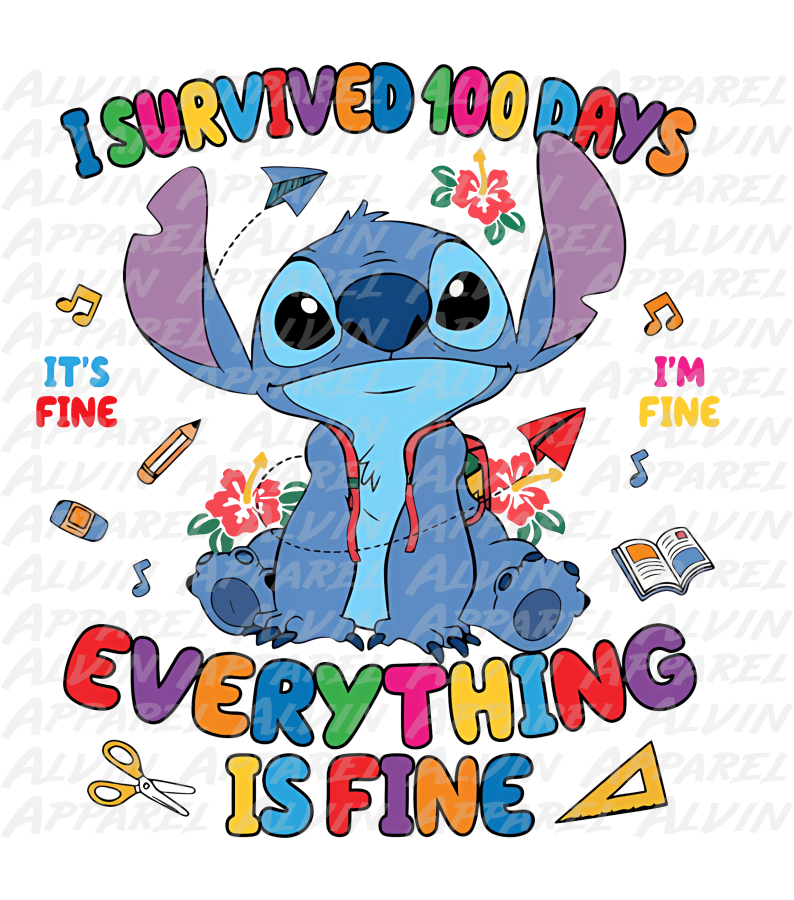 100 Day Stitch Everything is Fine