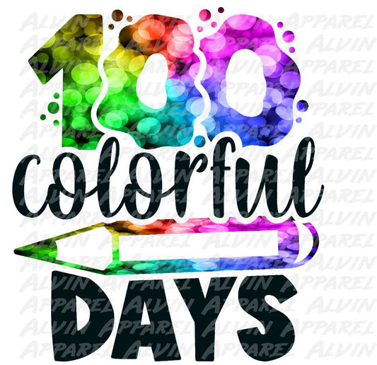 100 Colorful Days of school