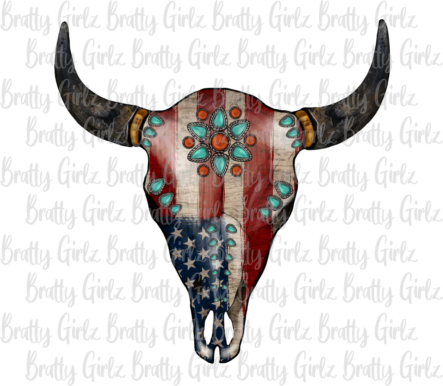 American Bull Skull 2