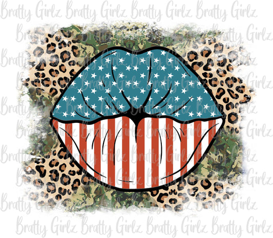 American Flag Lips