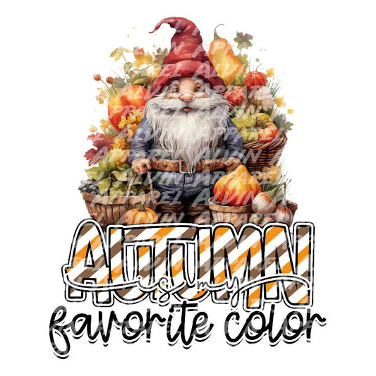 Autumn is my favorite color Transfer