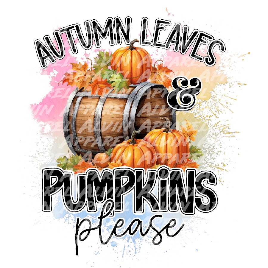 Autumn Leave Pumpkins Please 1 Transfer