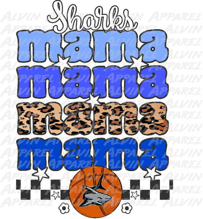 Basketball Stacked Mama Customizable!