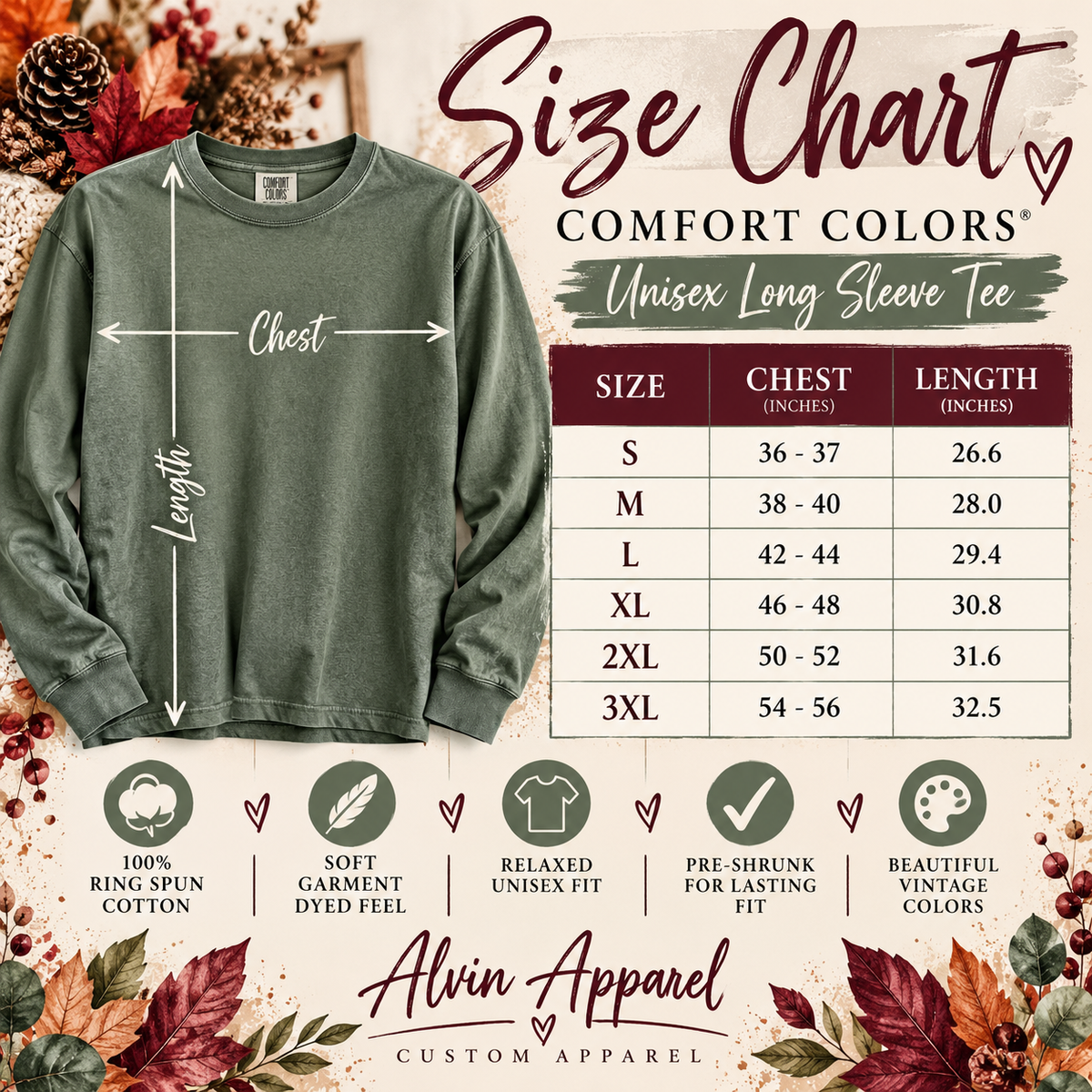 Nutcracker Market Comfort Colors Long Sleeve Tee