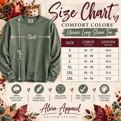 Nutcracker Market Comfort Colors Long Sleeve Tee