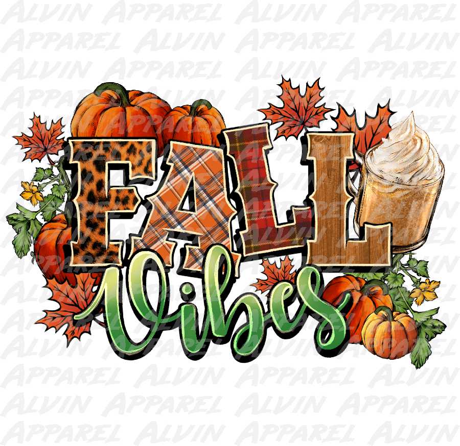 Fall Vibes Pumpkins Transfer