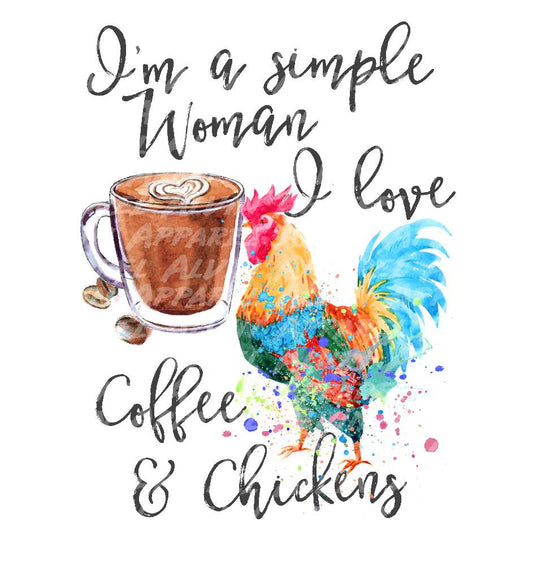 Simple Woman Coffee and Chickens