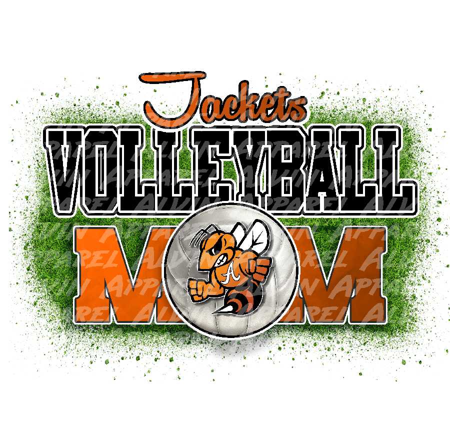 Volleyball Turf: Mom, Dad, School * Customizable*