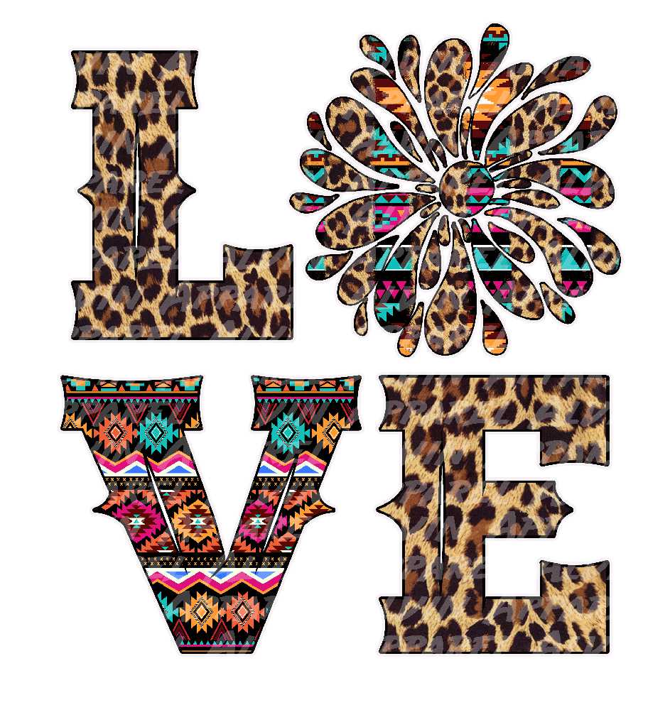 LOVE Aztec Leopard