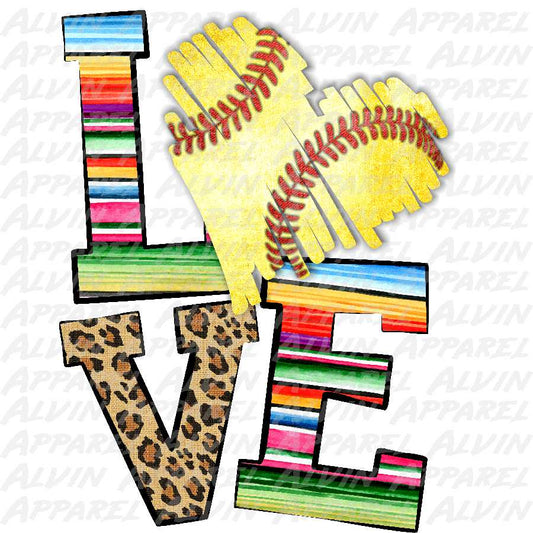 LOVE Softball Serape