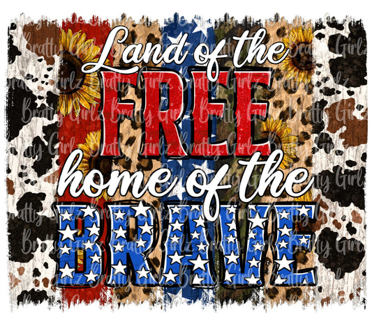 Land of the Free Cowhide