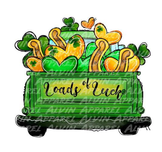 Loads of Luck Green Truck St Patrick's Day