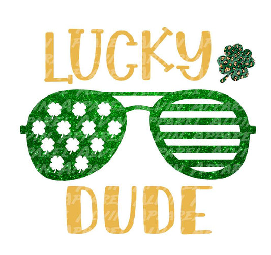 Lucky Dude Glasses Patrick's Day