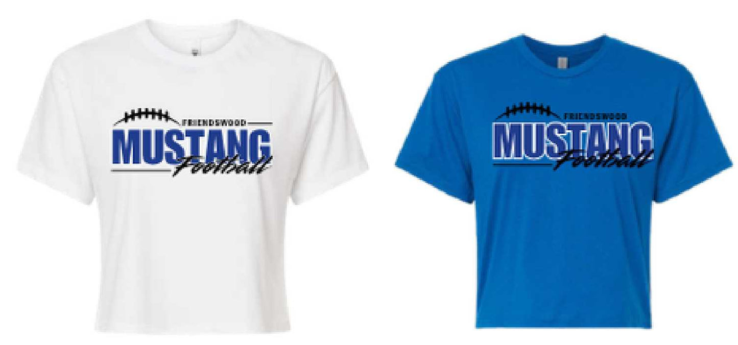 Mustangs Football Crop Top