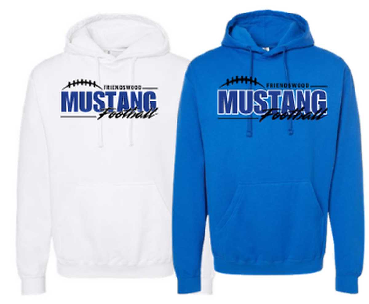 Mustangs Football Logo – Hoodie
