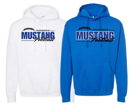 Mustangs Football Logo – Hoodie