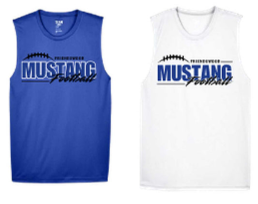 Mustang Football logo- Men's Tank