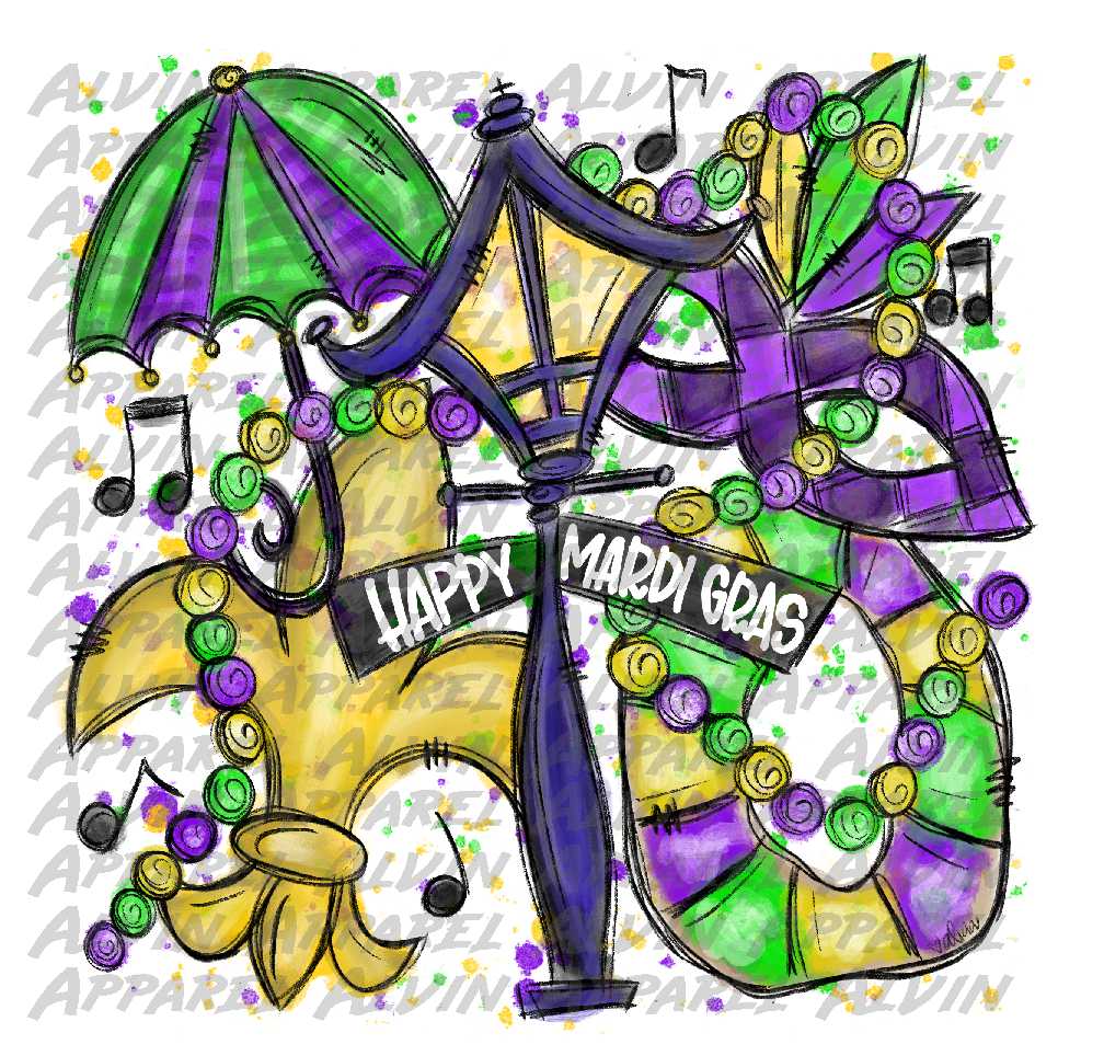 Mardi Gras Square – Alvin Apparel