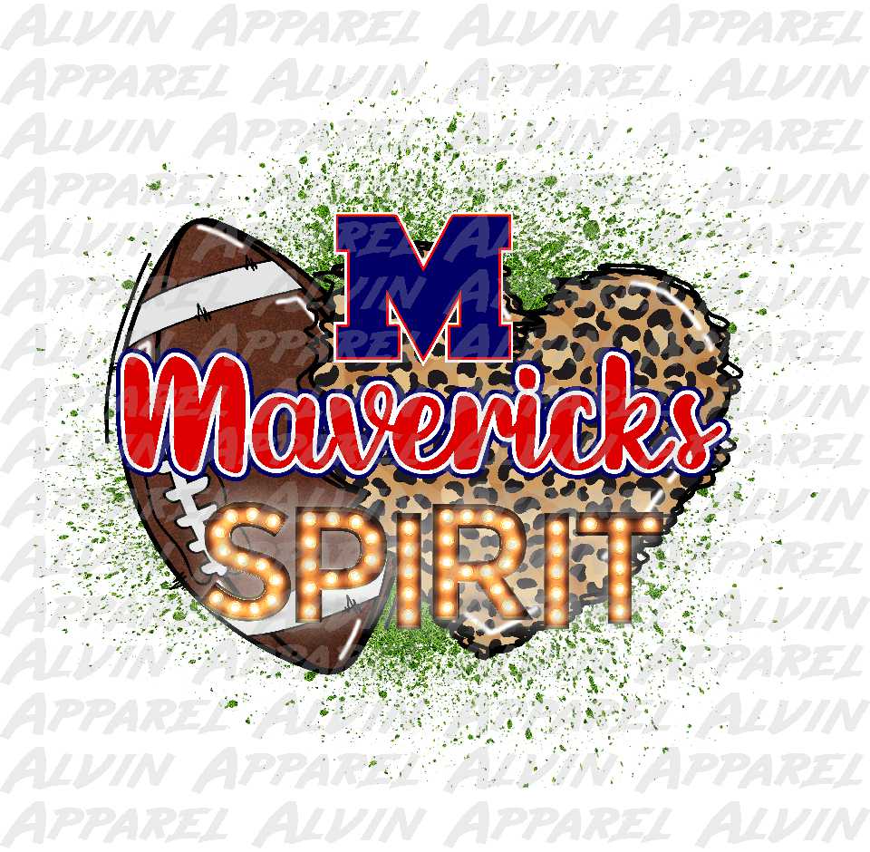 Football Spirit Jackets, Mavs, Indians, Customizable