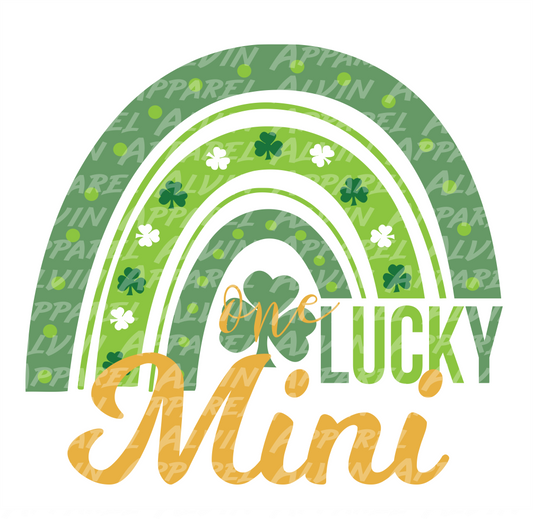 Lucky Mini Rainbow Shamrocks Clover bkg St Patrick's Day