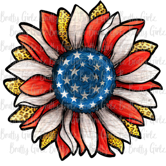 Patriotic Sunflower