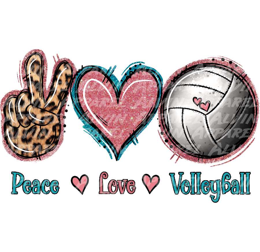 Peace Love Volleyball