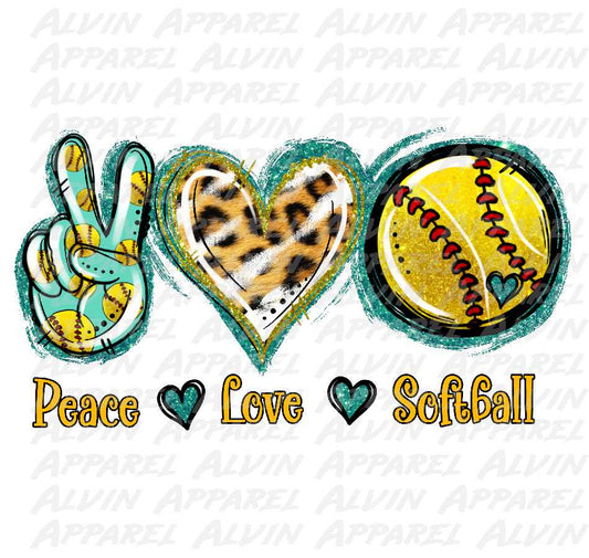 Peace Love Softball