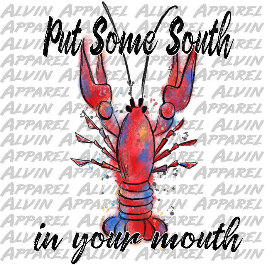 Put Some South in Ya Mouth Oval Crawfish