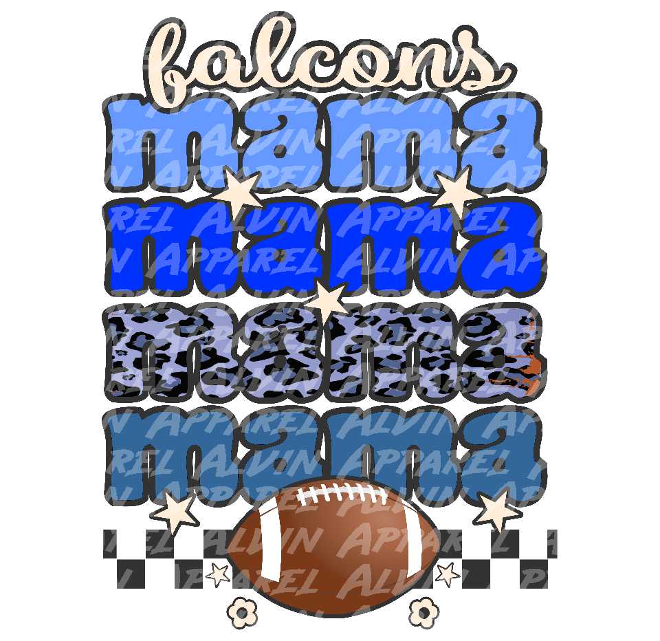 Retro Mama Football Customizable Team