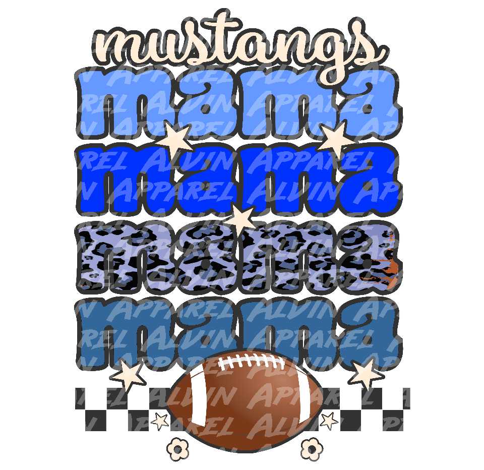 Retro Mama Football Customizable Team