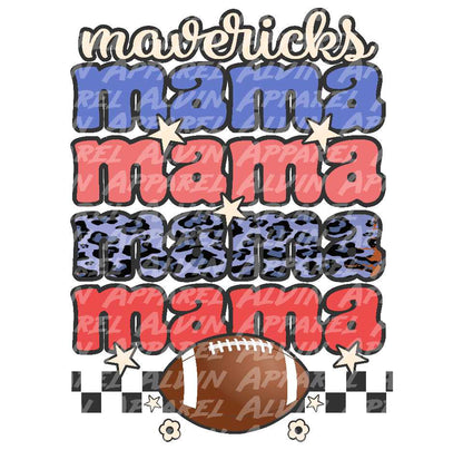 Retro Mama Football Customizable Team