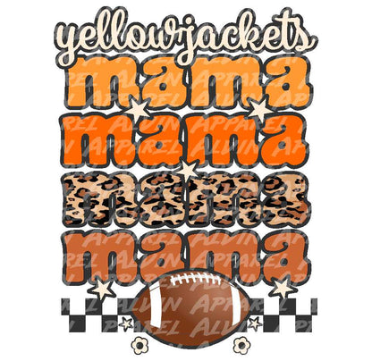 Retro Mama Football Customizable Team