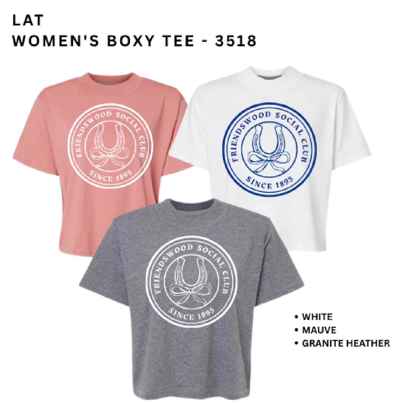 Friendswood Social Club Ladies Boxy T-Shirt
