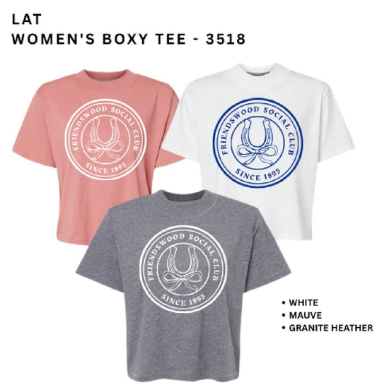 Friendswood Social Club Ladies Boxy T-Shirt