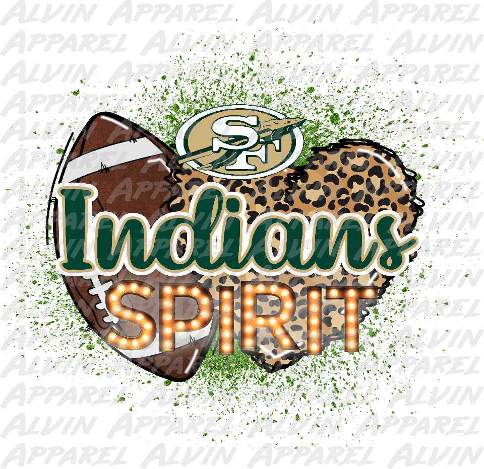 Football Spirit Jackets, Mavs, Indians, Customizable