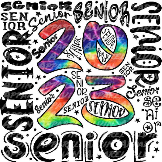 Senior Square Tie Dye