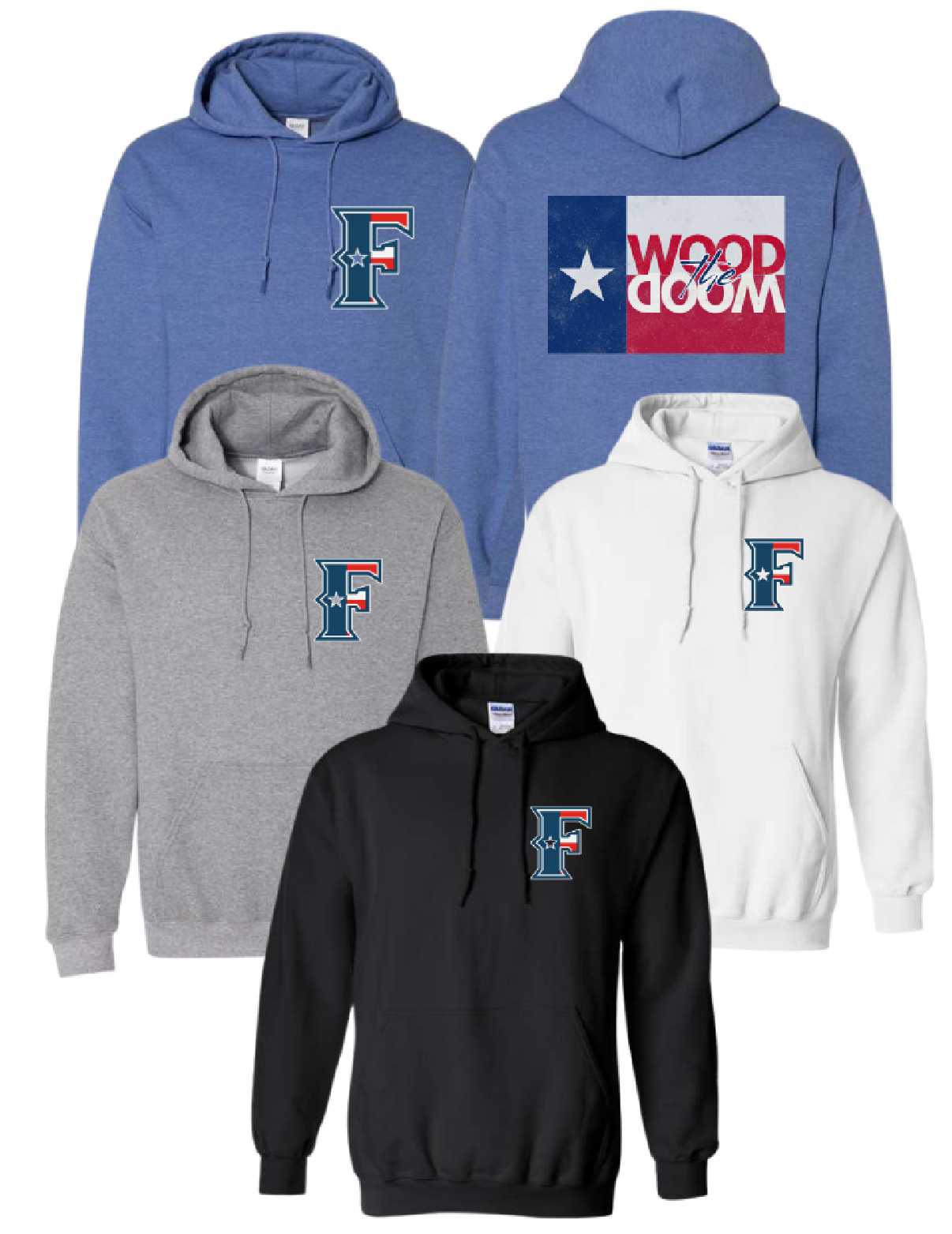 Friendswood Texas Flag Hoodie