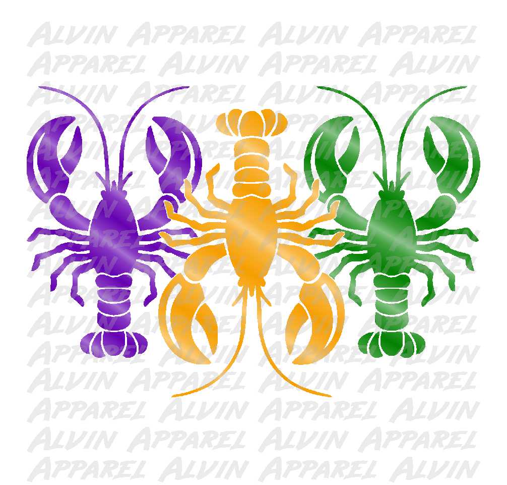 Mardi Gras Crawfish Trio