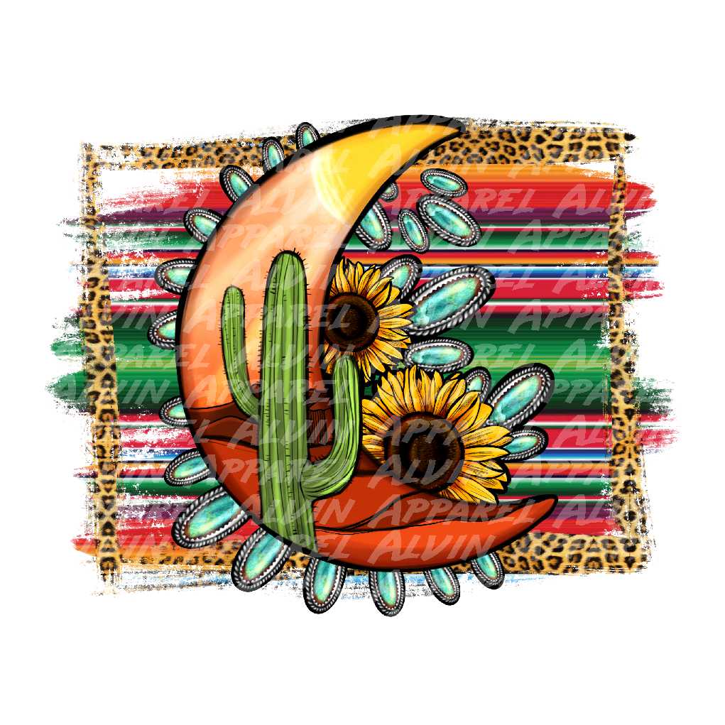 Turquoise Desert Moon Serape