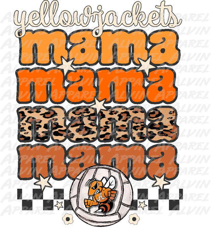 Volleyball Stacked Mama * Customizable*