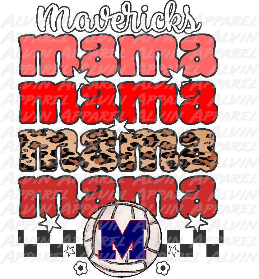 Volleyball Stacked Mama * Customizable*