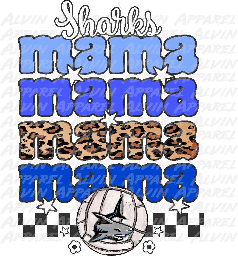 Volleyball Stacked Mama * Customizable*