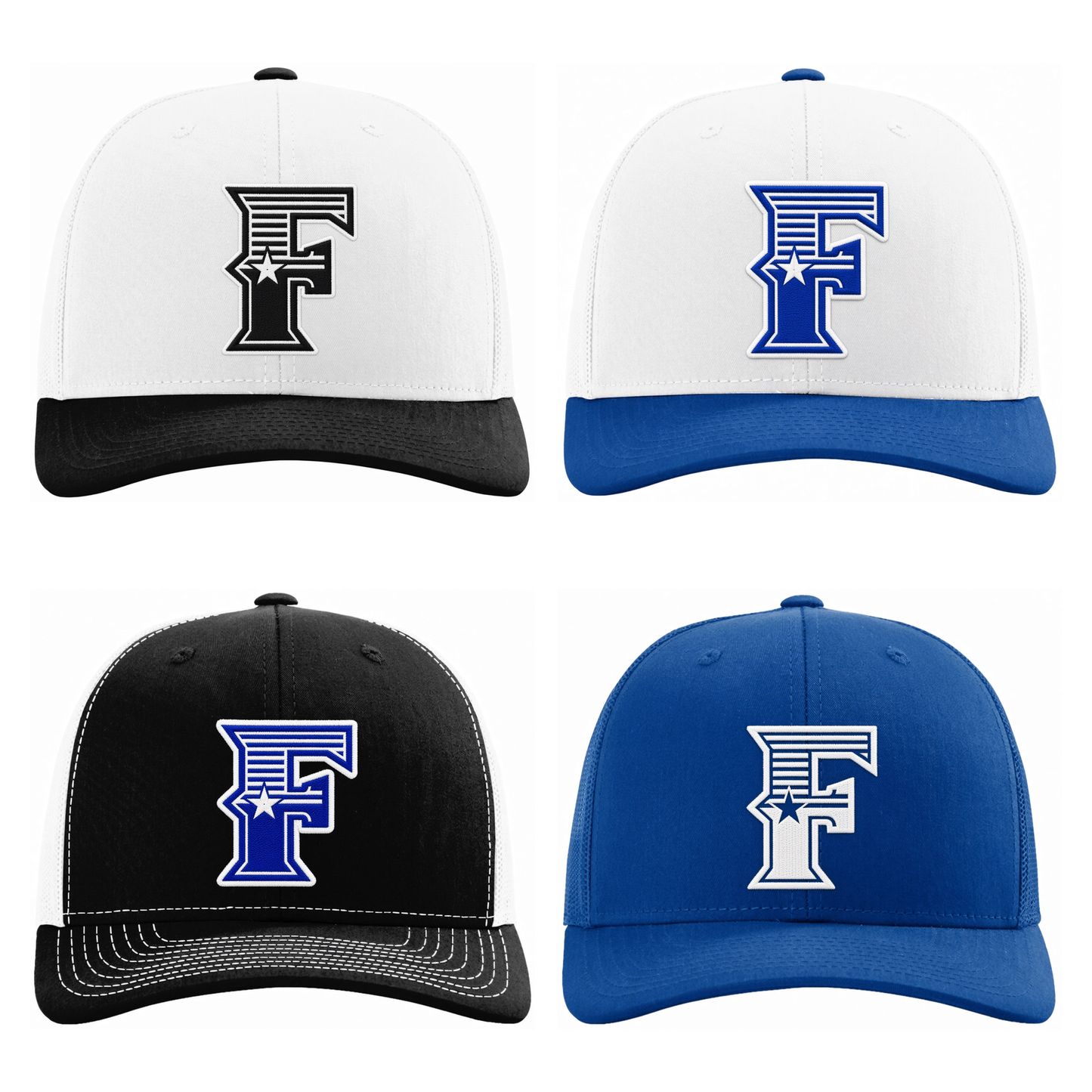 Snapback Trucker Cap - 'F' Logo - Adult Size