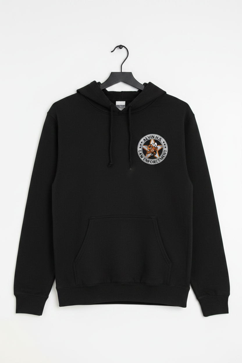 Alvin HS Law Enforcement Black Hoodie