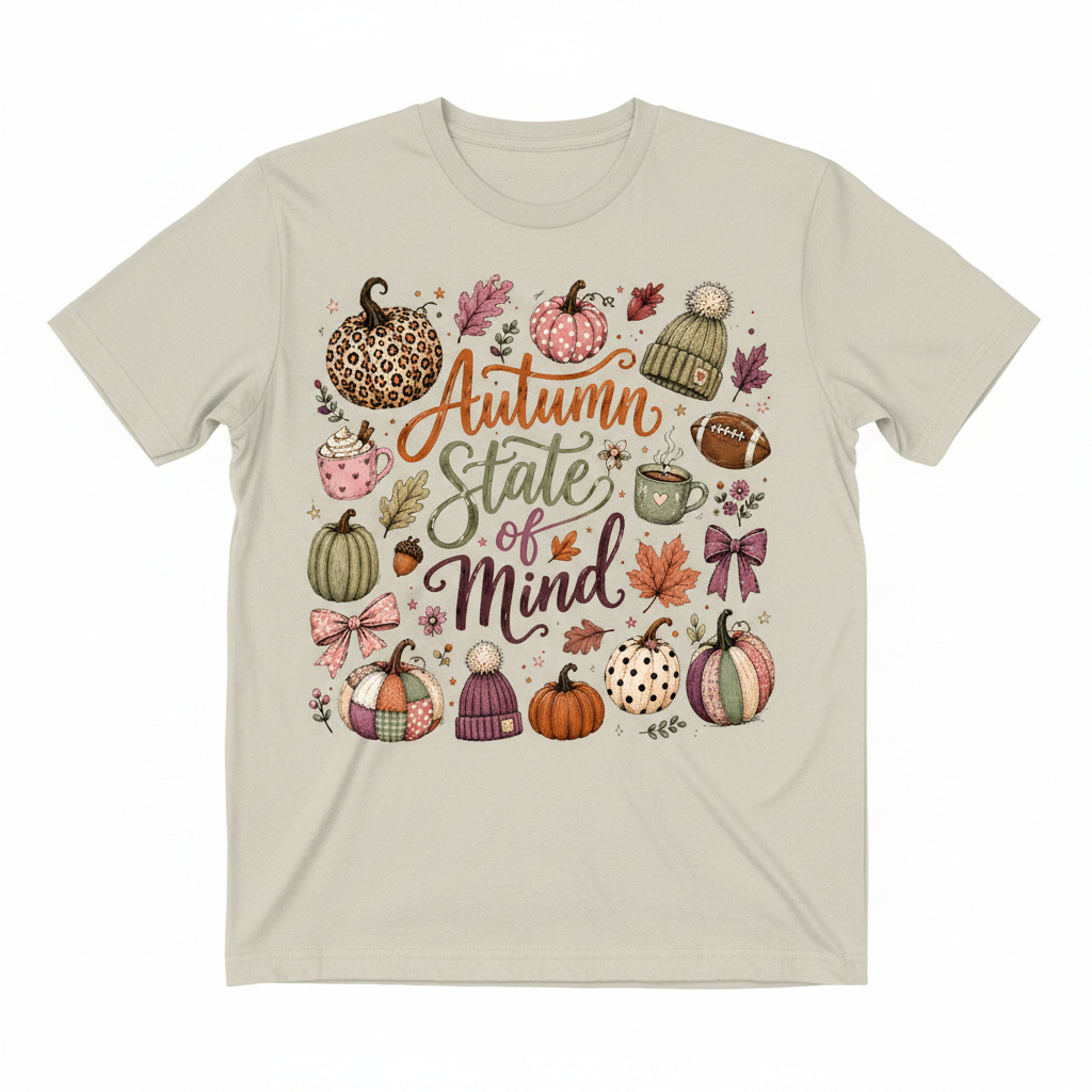 Autumn State of Mind Beige Tee