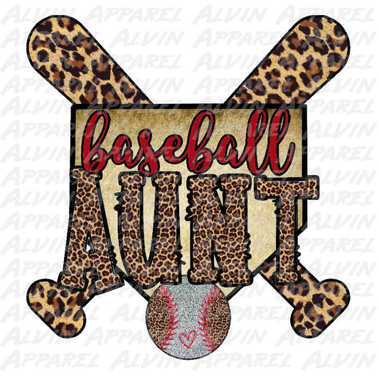 Baseball Aunt Leopard